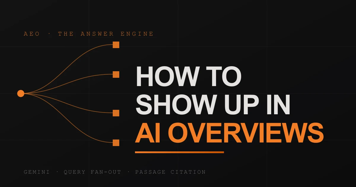 How to Show Up in Google AI Overviews