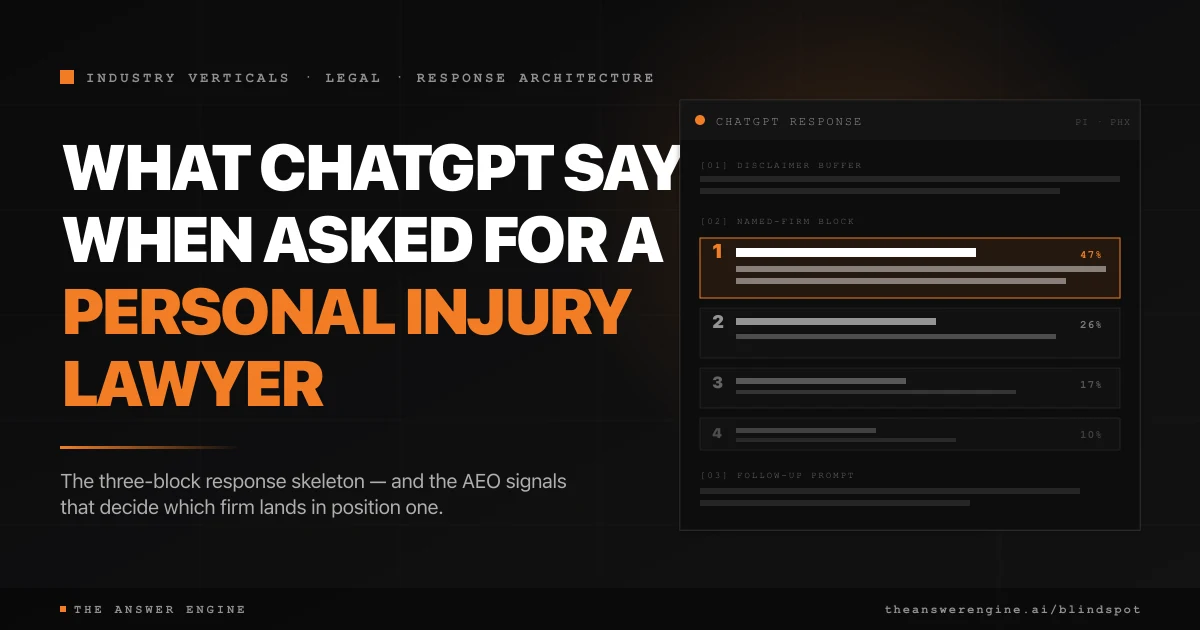 What Does ChatGPT Say When Someone Asks for a Personal Injury Lawyer?