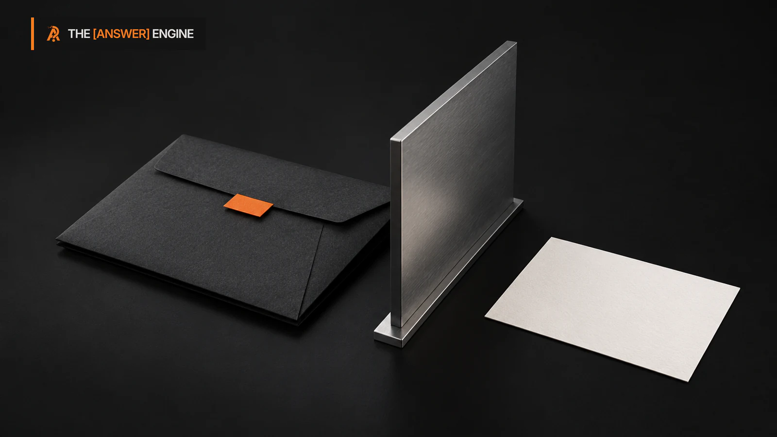 Editorial illustration of a closed envelope separated from a public information card.