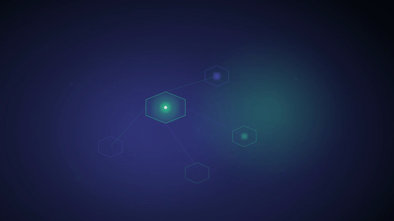 Editorial illustration of AI citation nodes and Google ranking signals compounding rather than competing across a dark network